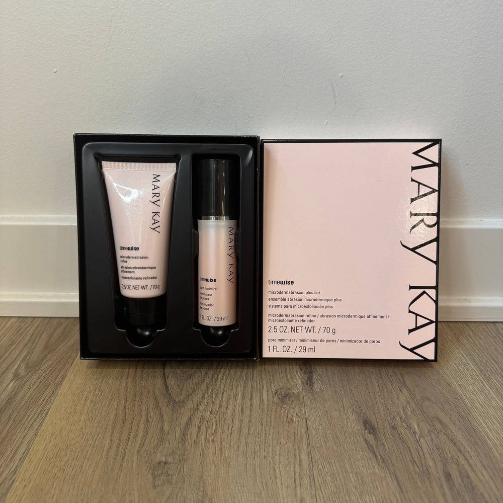Mary Kay TimeWise Microdermabrasion Plus Set Refine 2.5oz Pore Minimizer 1oz NEW